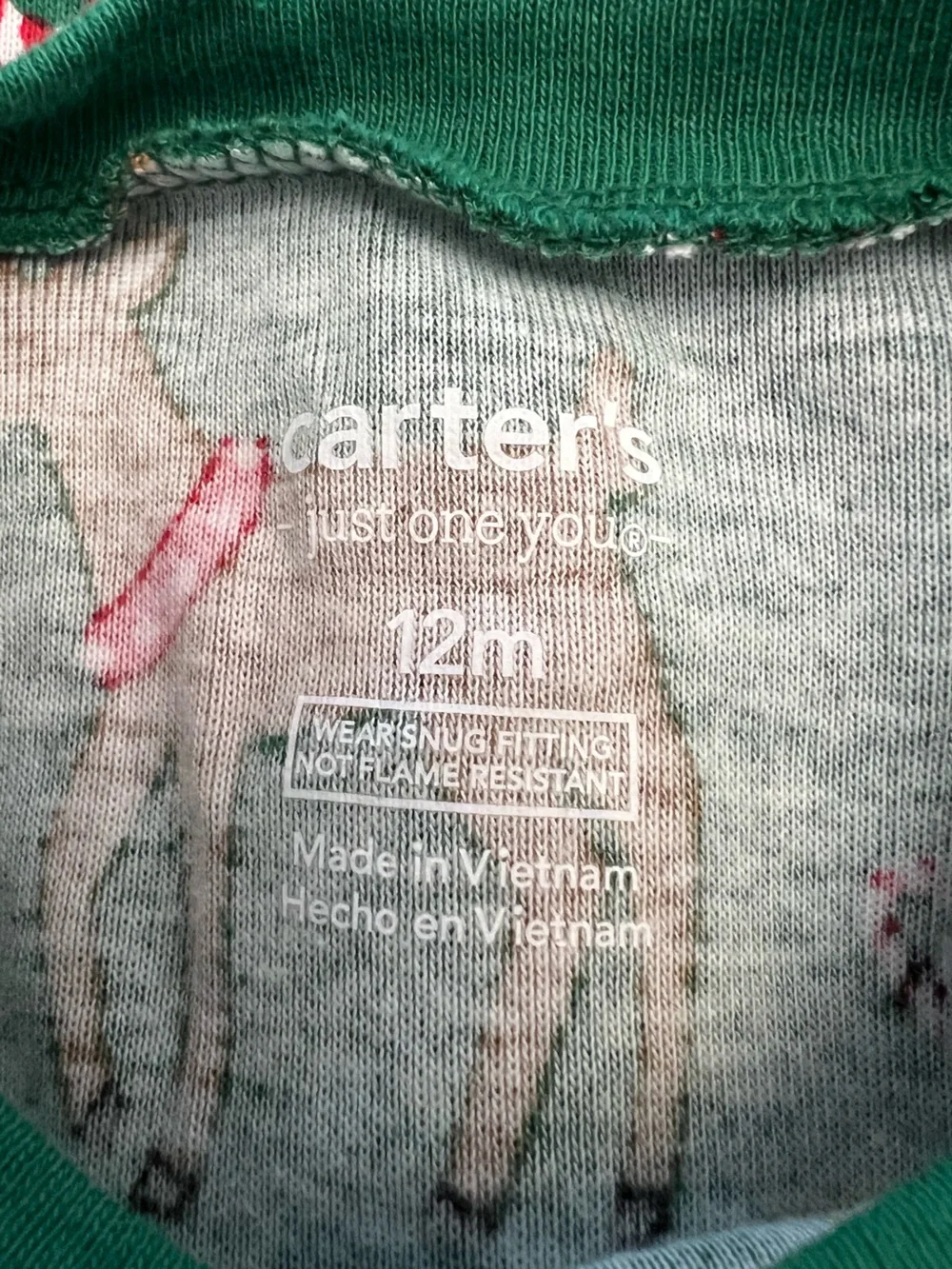 Carter's Red & Green Holiday 4-Piece Pajama Set